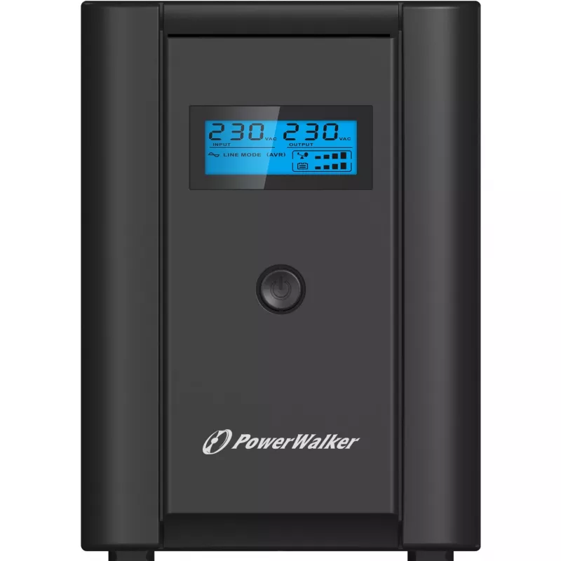 PowerWalker VI 2200 LCD/IEC nepertraukiamo maitinimo šaltinis (UPS) Line-Interactive 2.2 kVA 1200 W 6 AC išėjimai