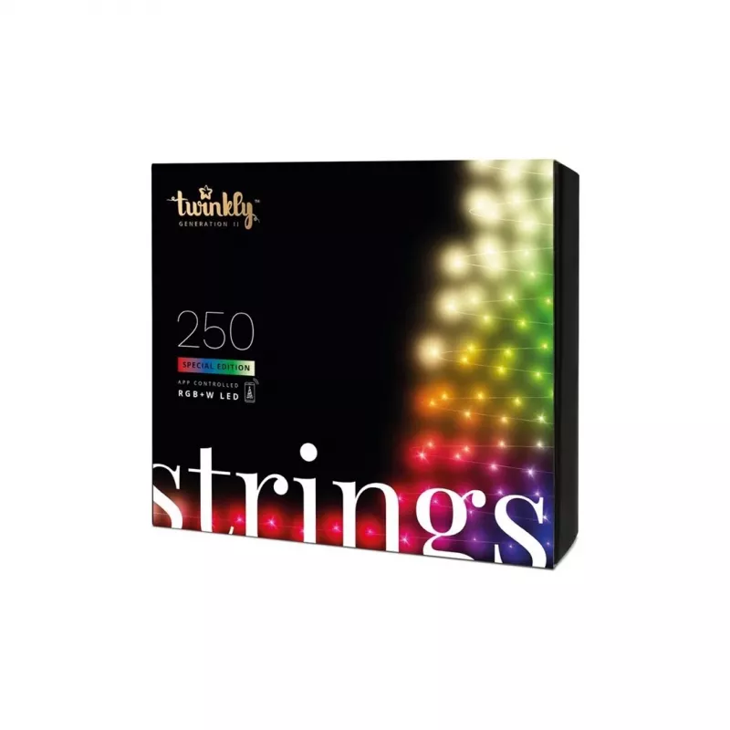 TWINKLY Strings 250 Special Edition (TWS250SPP-BEU) protingos eglutės lemputės 250 LED RGB+W 20 m