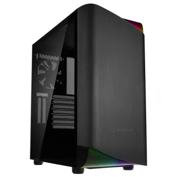 SilverStone Seta A1 Midi-Tower, grūdintas stiklas - juoda