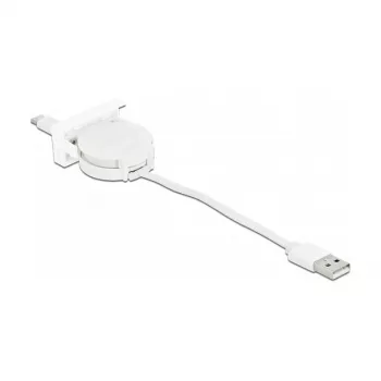 DeLOCK Easy 45 įtraukiamas laidas USB 2.0 Type-A į Type-C 0,62 m