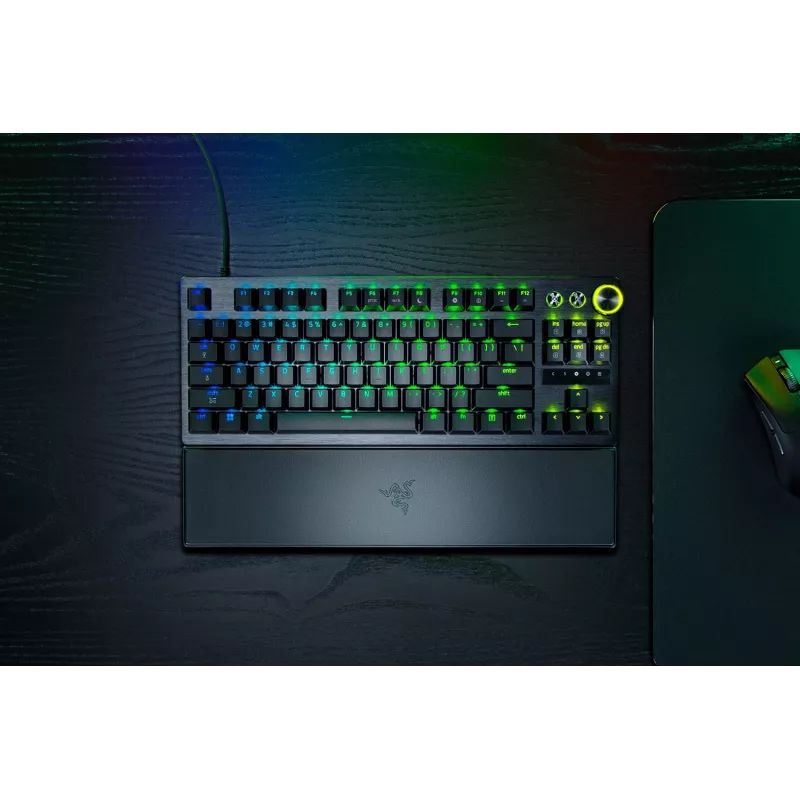 Razer Huntsman V3 Pro Tenkeyless 8KHz – žaidimų klaviatūra, laidinė, US, juoda, USB Type-C, Razer Analog Optical Switch Gen-2
