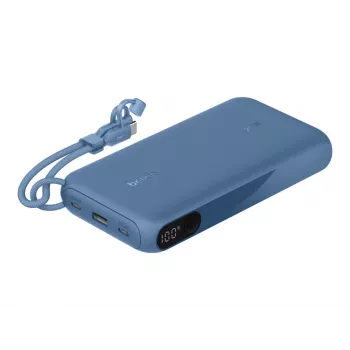 Powerbank Belkin BPB028hqBL 20000 mAh, 2× USB‑C, 1× USB‑A, mėlyna