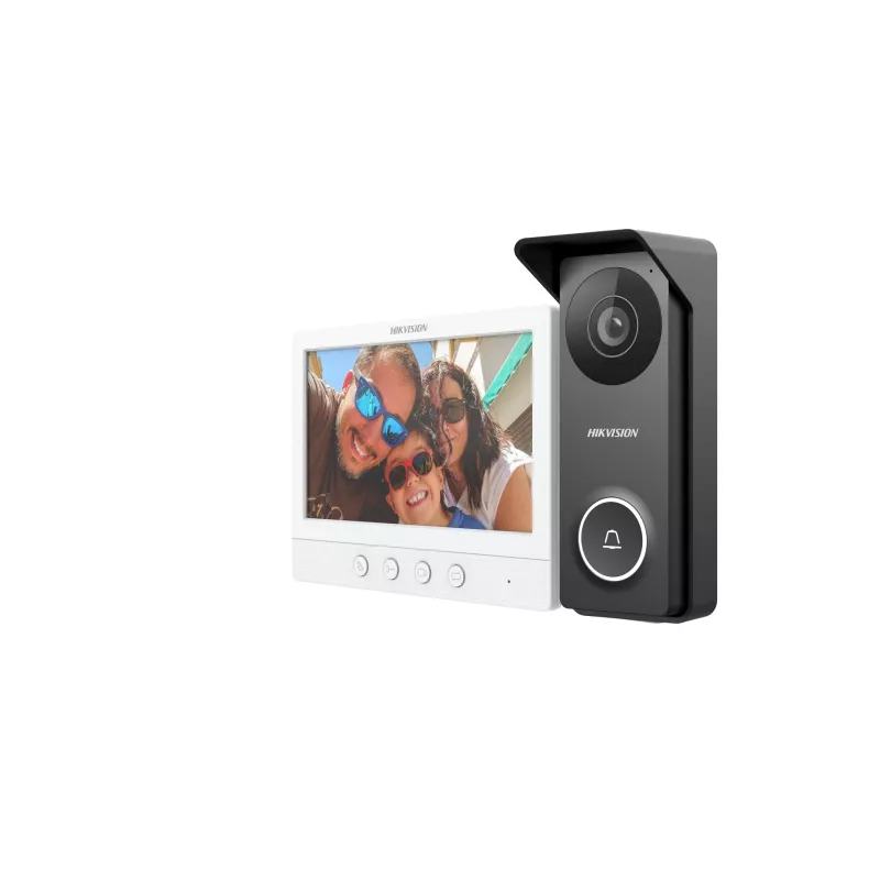 Vidinė vaizdo domofono stotelė Hikvision DS-KIS213 7 colių TFT 1024×600, IP65, laidinė, DC 12V, 4 W, 2 MP