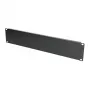 Extralink Front Blank Panel 2U 19 colių juodas plieninis aklinis skydas