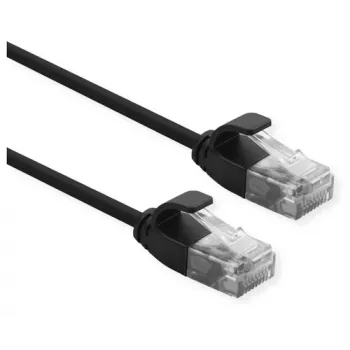 Tinklo laidas ROLINE 21.15.3953 RJ-45 Cat6a 1 m Juodas