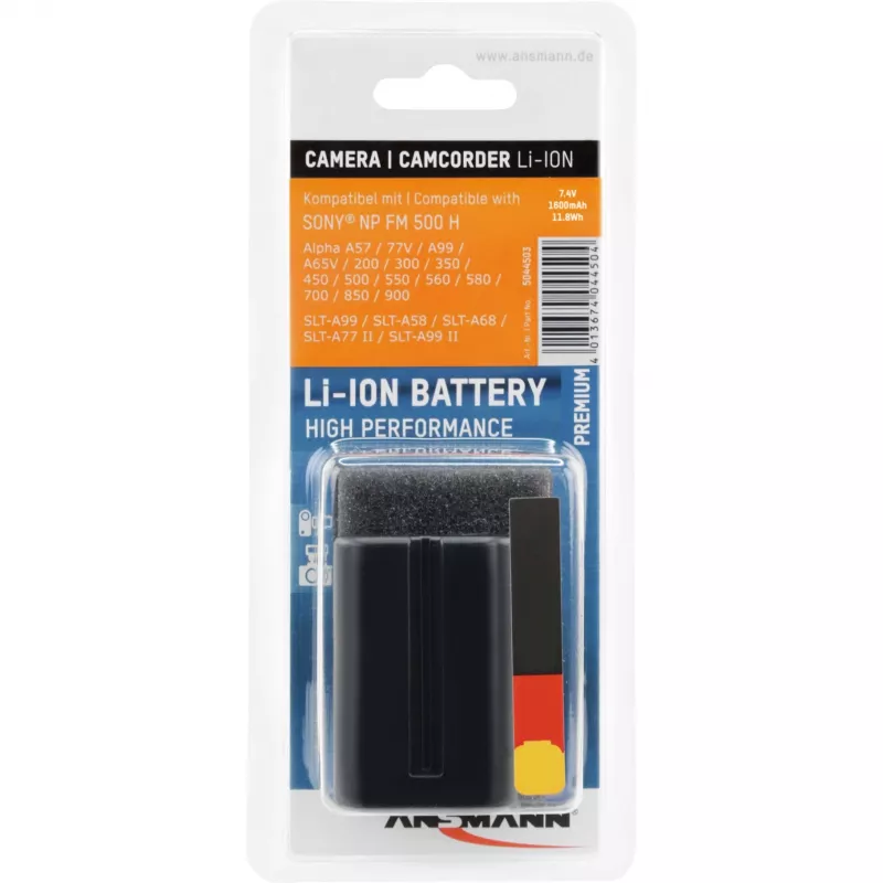 ANSMANN A-Son NP FM 500 H – Kameros baterija Li-Ion 1500 mAh (5044503)