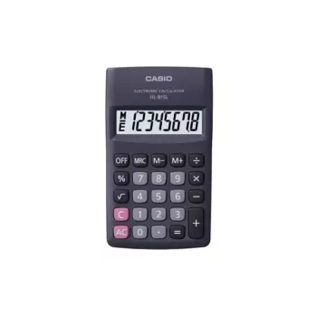 CASIO HL-815L-BK kišeninis skaičiuotuvas, 8 skaitmenų, 69,5×118 mm, juodas