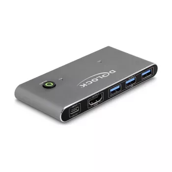 DeLOCK HDMI KVM jungiklis 8K 60 Hz su USB 5 Gbps