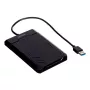 Korpusas HDD/SSD Unitek Y-3036, 2,5 colio SATA III, USB 3.2 Gen 1 (5 Gbit/s), UASP, integruotas USB-A laidas, juodas