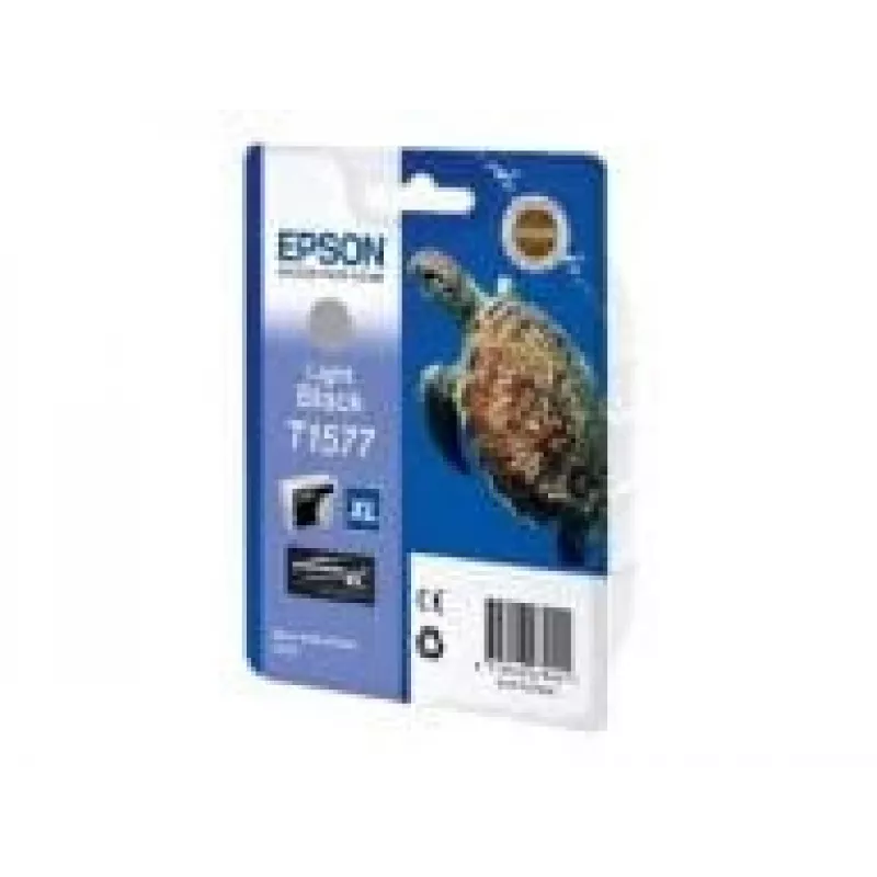 Epson T1577 šviesiai juodas kasetė, didelės talpos (XL), pigmentinis rašalas, 25,9 ml, 1 vnt., 23000 puslapių