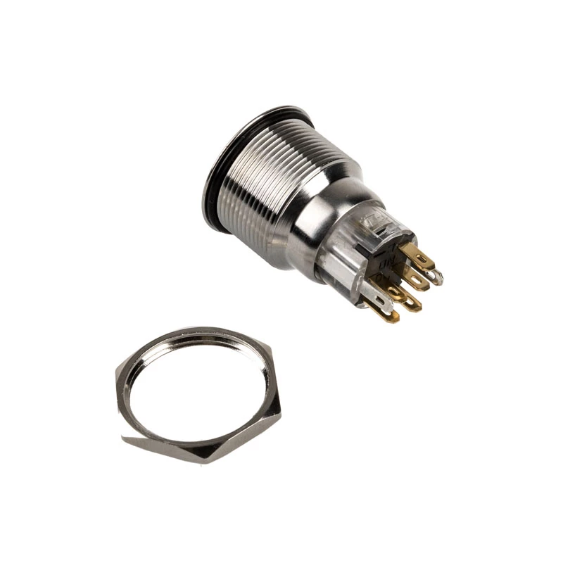 DimasTech Vandalismustaster 22mm Silverline Dot RGB PD215, 22 mm