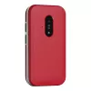 Doro Leva E22 sulankstomas telefonas, 2,8 colio (7,11 cm) ekranas, viena SIM, 0,3 MP kamera, 1150 mAh, 127,8 g, raudonai baltas