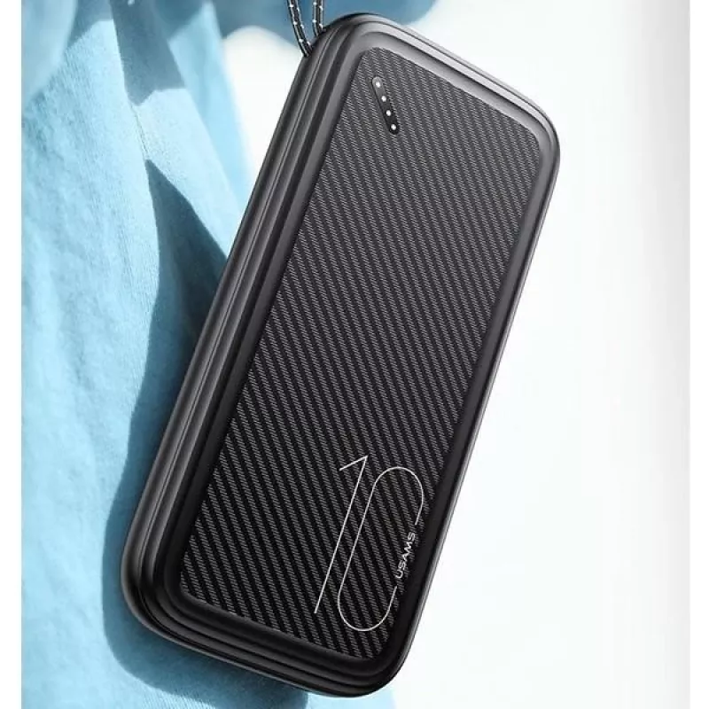 Nešiojamas maitinimo bankas USAMS PB56 10000mAh 2xUSB / USB-C / MicroUSB greitas įkrovimas