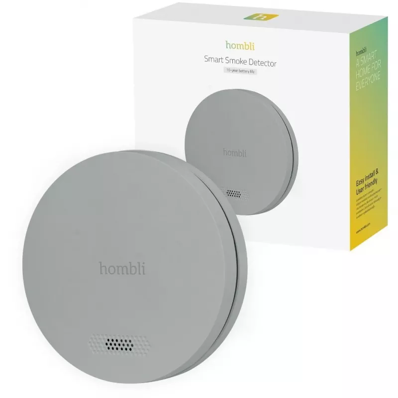 Dūmų detektorius „Hombli HBSA-0108“ belaidis fotoelektrinis, 3V ličio baterija