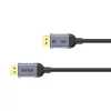 DisplayPort kabelis Unitek C1626GY01-1.5M — 1,5 m, DisplayPort 2.1, Kištukinis-Kištukinis, 360 Hz, 15360×8640, Pilka