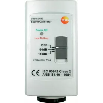 Garso lygio matuoklis Testo 0554 0452, skaitmeninis, 0–114 dB