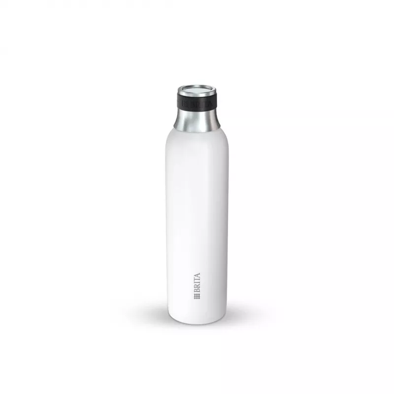 Gazuotas butelis BRITA 1046738 gazuoto vandens gaminimui, nerūdijantis plienas, 650 ml, 77 mm Ø, 278 mm aukštis
