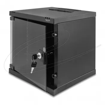 Stovas/spintelė/sieninis tinklo stovas DELOCK 43422 6U 30 kg IP20, juoda, su raktu