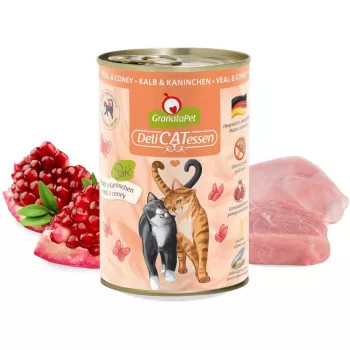 GRANATAPET DeliCATessen Veršiena ir triušis – šlapias kačių ėdalas – 400g