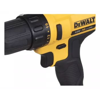 DeWALT DCD 10.8V belaidis gręžtuvas-suktuvas su raktuojamu griebtuvu, Li-Ion, Euro kištukas