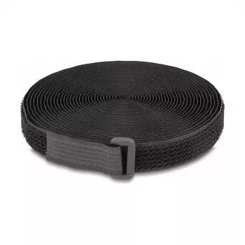 DeLOCK Lipnusis užsegimas 3 m x 20 mm juoda nailonas