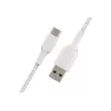 USB laidas Belkin CAB002BT1MWH 1m USB A į USB C baltas