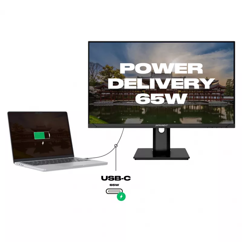 Japannext JN-IPS238FHDR-C65W-HSP Monitorius 23,8 colio Full HD IPS
