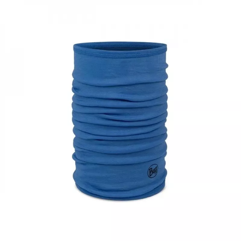 Buff Merino Lightweight Jr Solid Vaikiška merino vilnos kaklo šildyklė Mėlyna