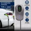 EV įkrovimo stotelė QOLTEC 52430 22 kW Wi‑Fi RFID 3 fazės, 32 A, Type 2, IP54