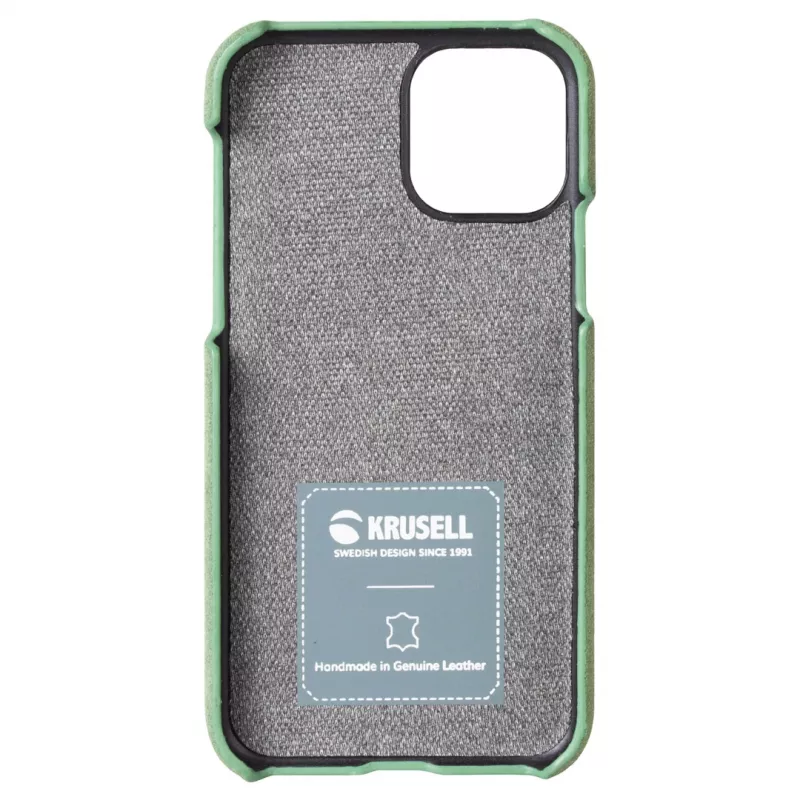 Krusell Broby 61770 zomšinis dėklas telefonui Apple iPhone 11 Pro Max, 16,5 cm (6,5 colio), alyvuogių