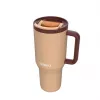 Termopuodis su teleskopiniu šiaudeliu Kambukka Rio Tumbler 950 ml Almond Dream