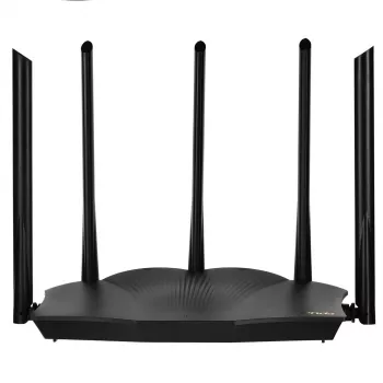 Tenda TX12 PRO belaidis maršrutizatorius Fast Ethernet dviejų juostų (2,4 GHz / 5 GHz) Juodas