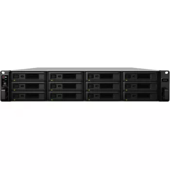 Synology SA3200D NAS serveris, 12 vietų, montuojamas į stelažą, RAID 0/1/5/6/10/JBOD/RAID F1, 16 GB RAM, GbE/10GbE, iSCSI, 2U (SA3200D)