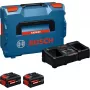 Bosch EXPERT 18V pradinis rinkinys su 2 akumuliatoriais ir įkrovikliu L-BOXX dėkle