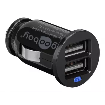 Automobilinis USB įkroviklis Wentronic 44177 12-24V 2.1A juodas