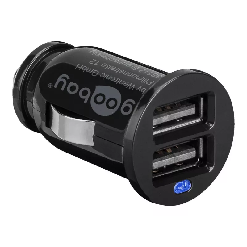 Automobilinis USB įkroviklis Wentronic 44177 12-24V 2.1A juodas