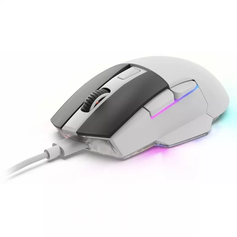 Sharkoon SGM50W pelė žaidimams, dešinei rankai, RF belaidė + USB Type-A, optinė, 6400 DPI
