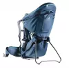 Kuprinė nešiojimui vaikams Deuter Kid Comfort Pro, mėlyna, poliamidas, maks. 22 kg, skėtis nuo saulės, šoninė kišenė
