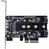 Silverstone SST-ECM27 M.2/SATA adapterio kortelė, PCIe 4.0, 1x M-Key, 2x SATA 6G – Low Profile