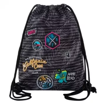 Gymsack Coolpack Sprint Sprint Badges Girls Grey – kuprinė su raišteliu