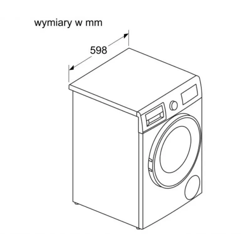 Bosch WNA13401PL skalbyklė-džiovintuvė 8 kg / 5 kg 1400 aps./min. balta