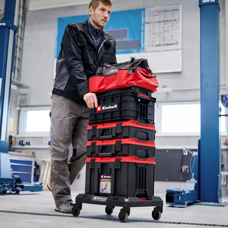 Riedėjimo platforma sisteminėms dėžėms EINHELL E-Case, juoda, apkrova iki 120 kg