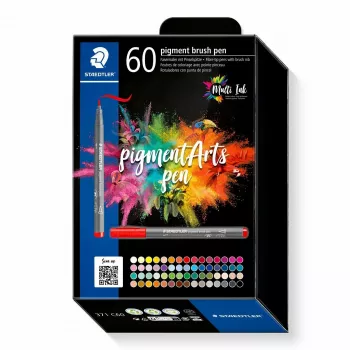 Staedtler Pigment Arts 60 vnt. šepetiniai rašikliai