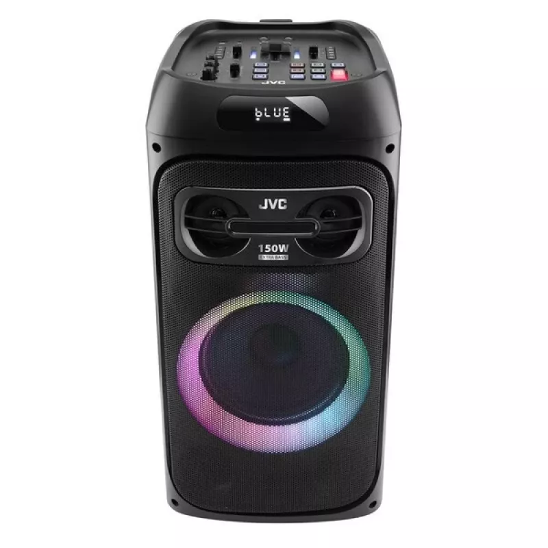 Kolonėlė vakarėliams JVC XS-EP514B – stereo nešiojama kolonėlė, 150W RMS, Bluetooth 5.0, TWS, 4000mAh baterija, karaoke, FM, juoda