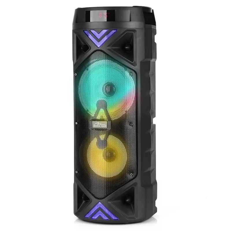 MEDIA-TECH POWER AUDIO BT FUNBOX KEG PRO MT3182 – nešiojamas Bluetooth garsiakalbis su karoke