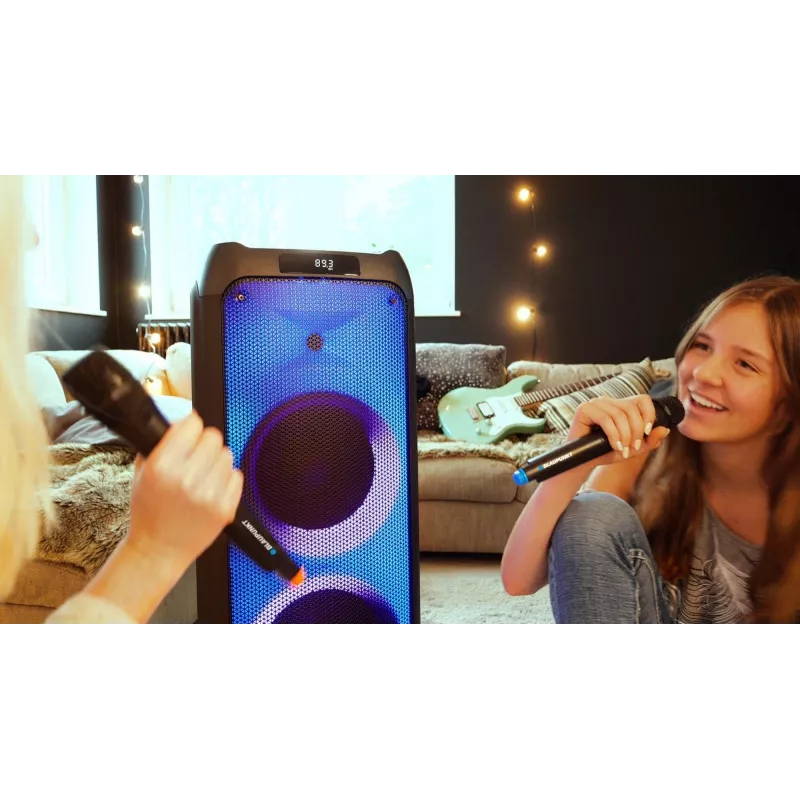 Karaoke sistema Blaupunkt PB10DB 1000W Belaidžiai mikrofonai LED Ekranas