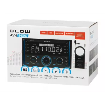 Automagnetola BLOW AVH-9620 2DIN su Bluetooth 5.0, 2,8 inch ekranu, 4×60 W RMS