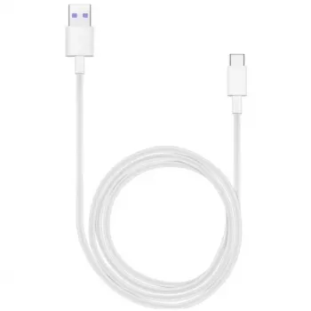 Huawei AP71 / HL-1289 greitojo įkrovimo ir duomenų kabelis Type-C – baltas BULK