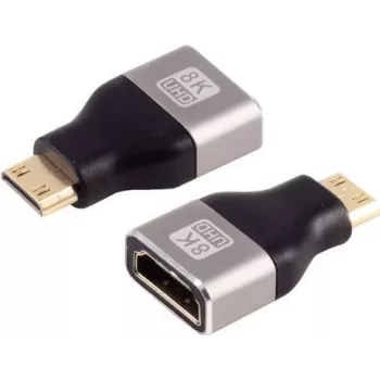 HDMI-C adapteris ShiverPeaks 8K Metal – kompaktiškas HDMI į USB-C vaizdo adapteris, palaikantis 8K raišką