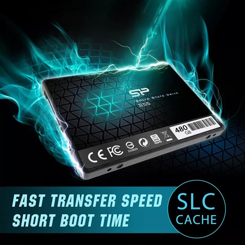 SSD diskas Silicon Power Slim S55 480GB 2.5 inch SATA III TLC
